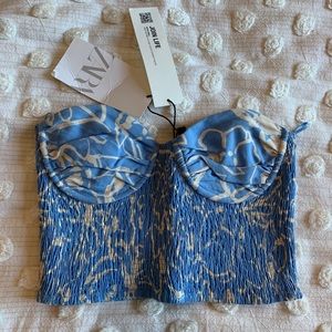 Zara bustier top NWT!